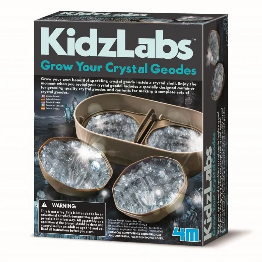 4M - KidzLabs Crystal Geode Crystal Growing Kit