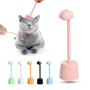 6 Colors Interactive Cat Massager Brush Toys Washable Puppy Cat Comb Remover Floating Hair Grooming Tool Cat Accessories Pet