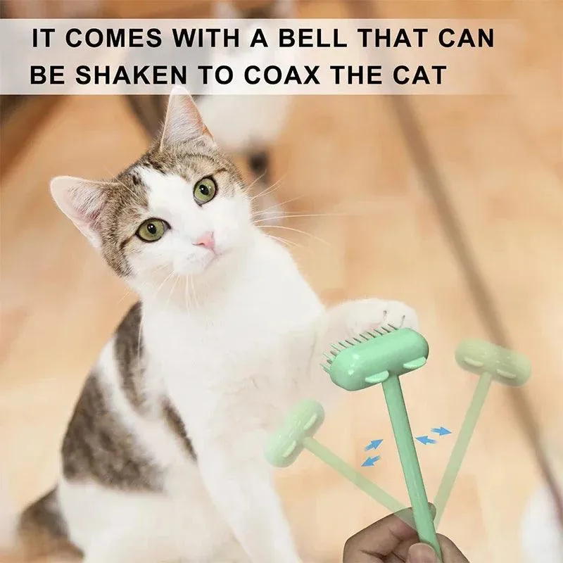 6 Colors Interactive Cat Massager Brush Toys Washable Puppy Cat Comb Remover Floating Hair Grooming Tool Cat Accessories Pet