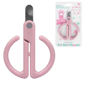 Aimondow Cat Nail Clippers Cat Claw Trimmer for Pet Grooming Tool Easy Cutting Cat Claw Clippers Dog Nail Clippers Angled Blade Sharp Claw Scissors for Small Animals Rabbit Puppy Kitten