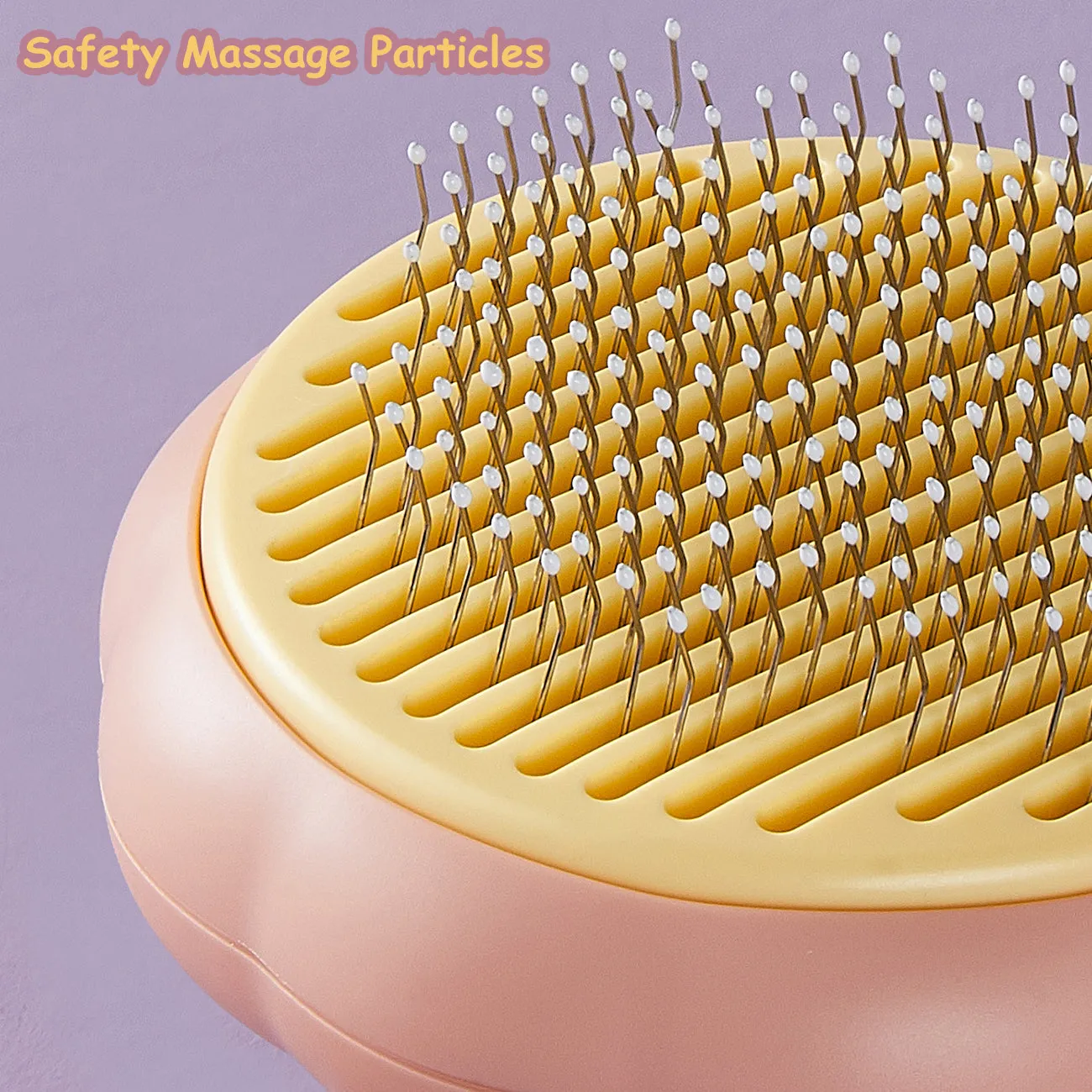 Aimondow Pet Self-Cleaning Slicker Brush Dogs Cats Grooming Brush Cat Shedding Tools Gently Removes Loose Undercoat Massage Brush for Dog Puppy Short or Long Haired