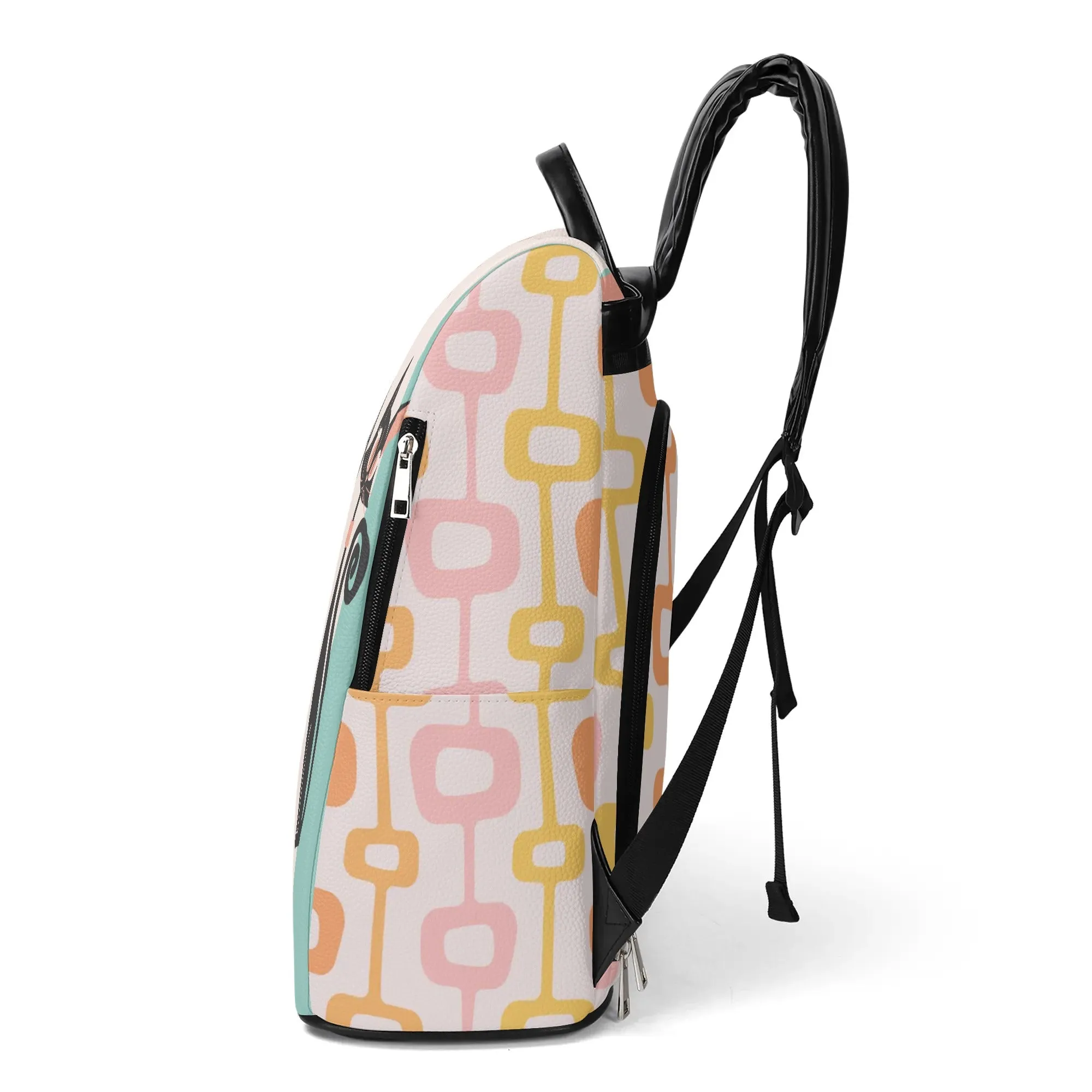 Atomic Cat Travel Bag, Backpack, Mid Mod Style Anti-Theft Backpack
