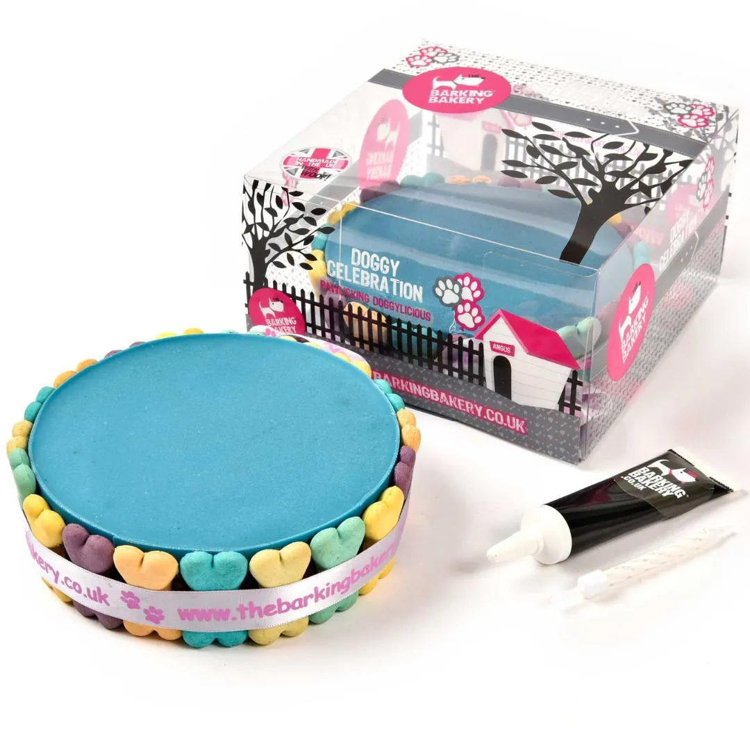 Blue Pawty Cake For Dogs by Barking Bakery