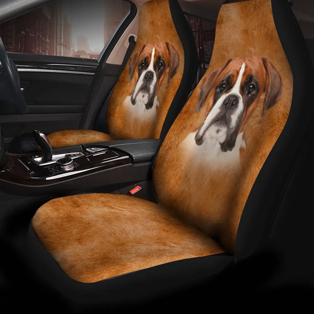 Boxer Dog Funny Face Car Seat Covers