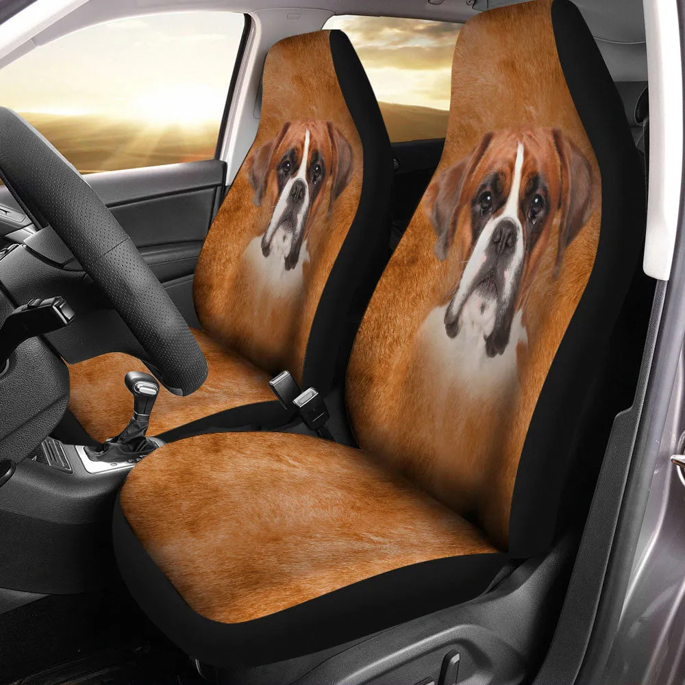 Boxer Dog Funny Face Car Seat Covers
