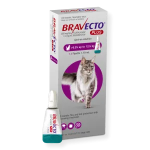 Bravecto Spot On PLUS Cat Flea & Worm Treatment
