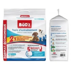 Bud'z Training Pads 100pk (22 x 22 in / 56 x 56 cm)