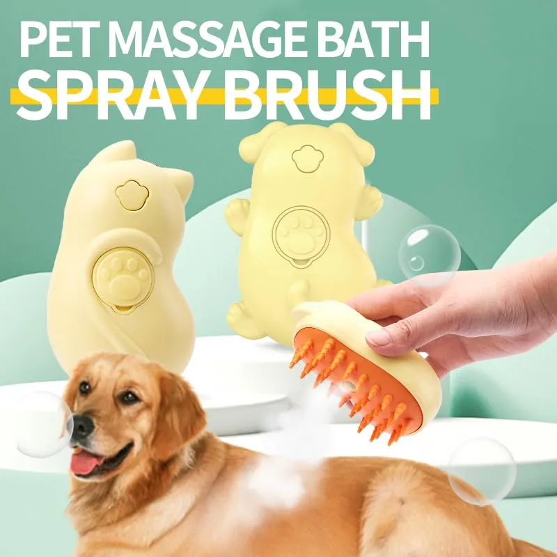 Cat Steamy Brush, New 3 in 1 Spray Cat Brush, Cat Steamer Brush for Massage, Self Cleaning Steam Cat Brush for Removing Tangled And Loosse Hair (2Pcs*B)