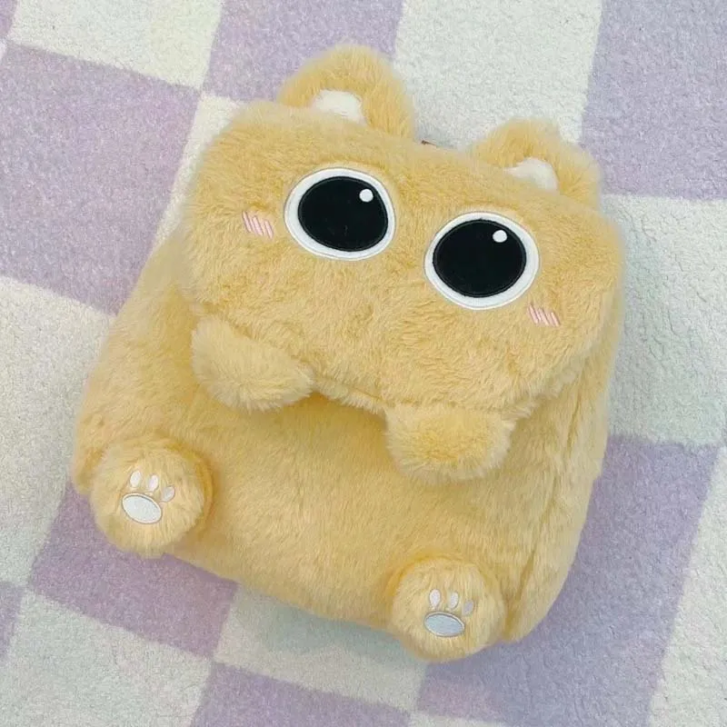 Cute Cat Backpack Plush Bag
