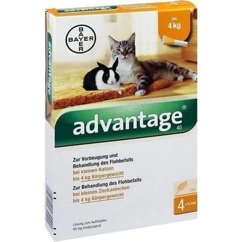 Flea infestation home treatment, ADVANTAGE, for small cats, small pet, rabbits