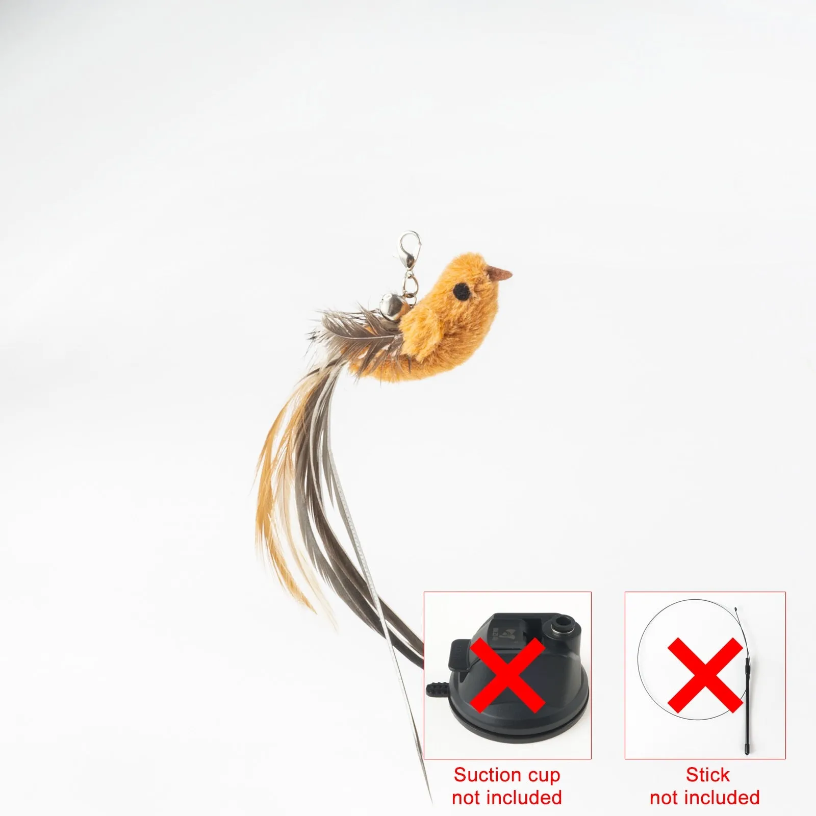 Hand-free Bird/Feather Cat Wand