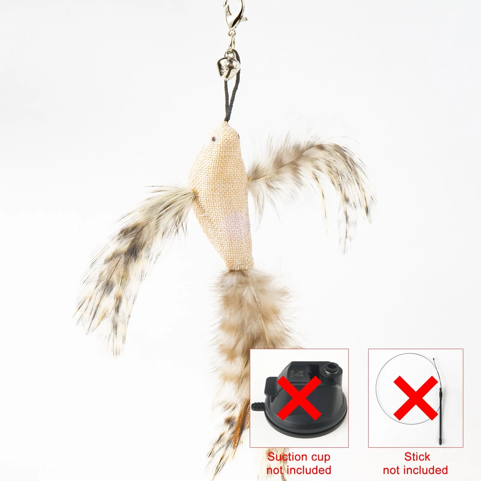 Hand-free Bird/Feather Cat Wand