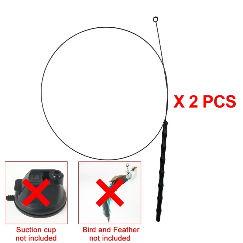 Hand-free Bird/Feather Cat Wand
