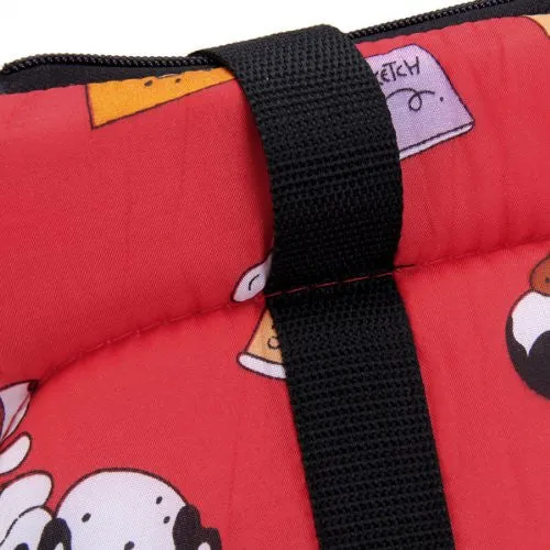 Hot Red soft cat travel bag