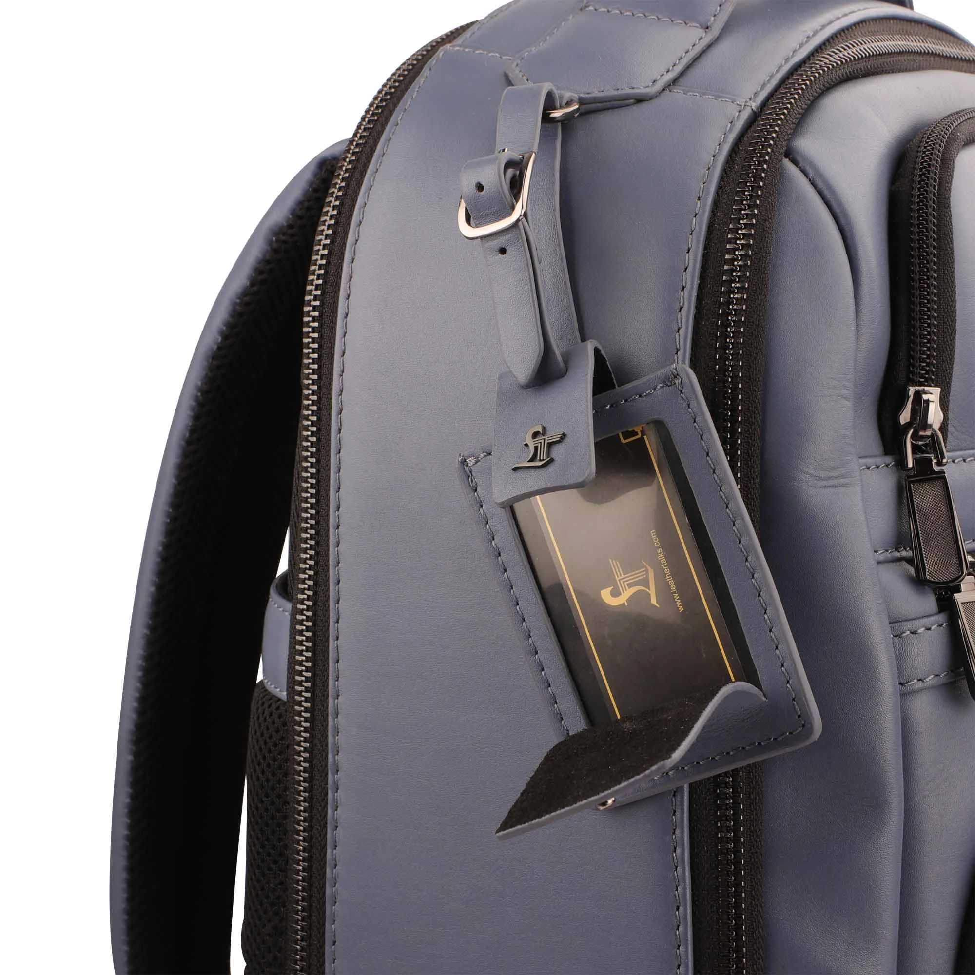 Jacob Leather Backpack for Men | Genuine Leather Backpack | Travel Backpack | Color: Blue
