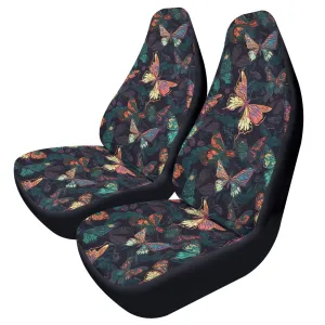Monarch Butterfly Car Seat Covers (2 pcs), Pattern Front Seat Dog Vehicle SUV Universal Protector Accessory Men Women