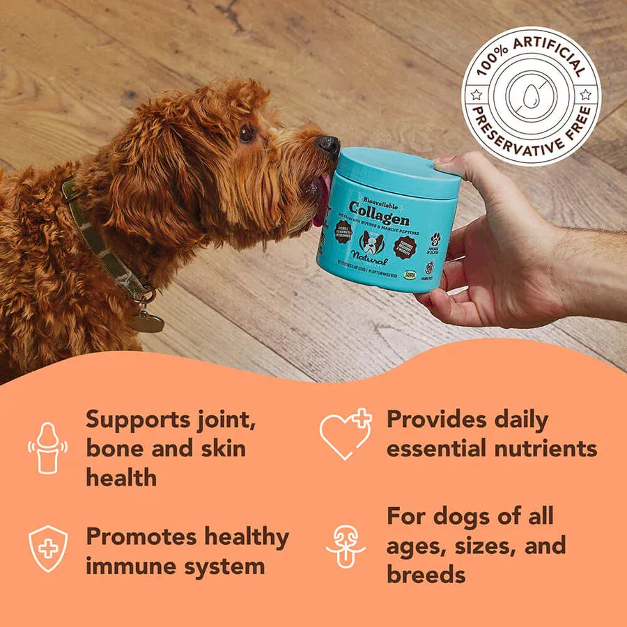 Natural Dog Company Collagen 90-Count, Dog Supplement