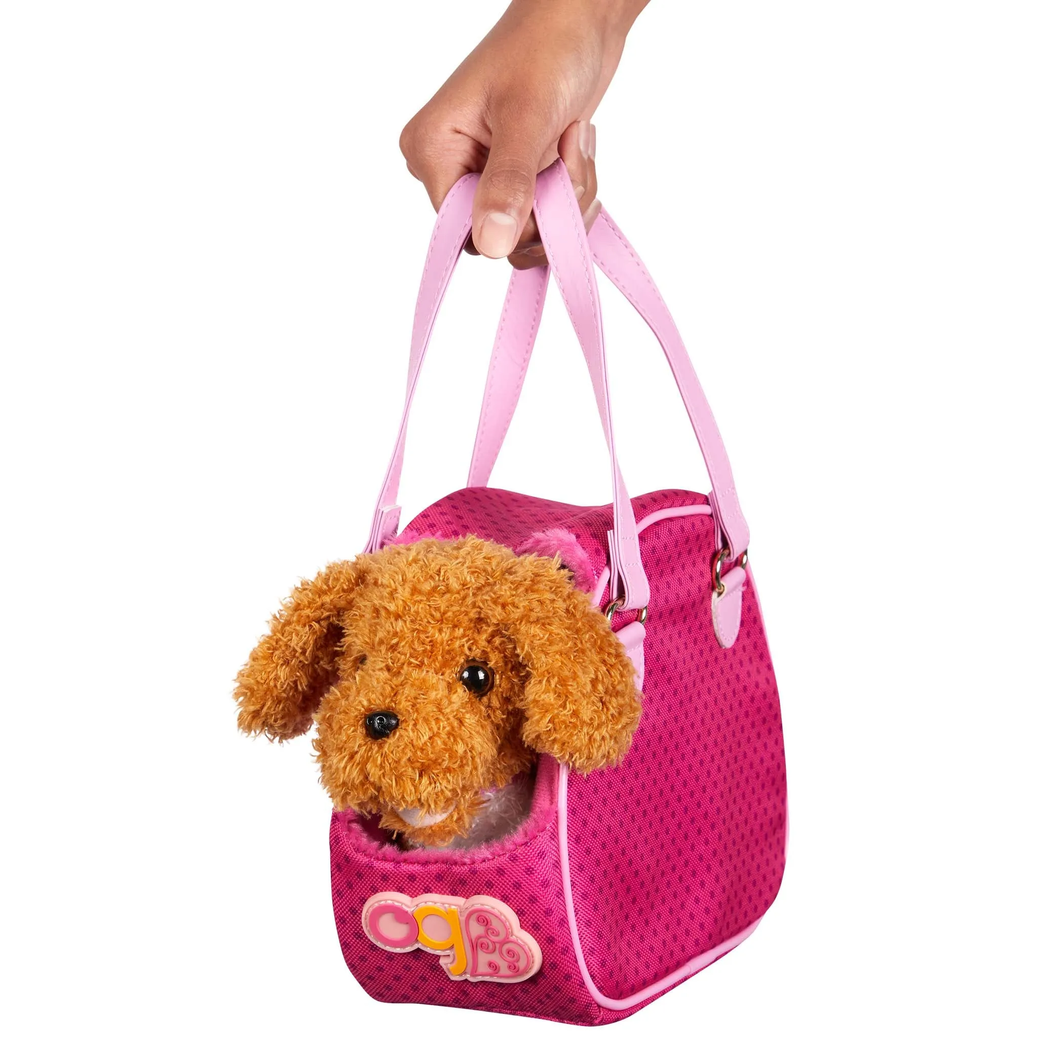 Our Generation 6 Inch (15cm) Hop In Dog Carrier Poddle With Bag & Accessories