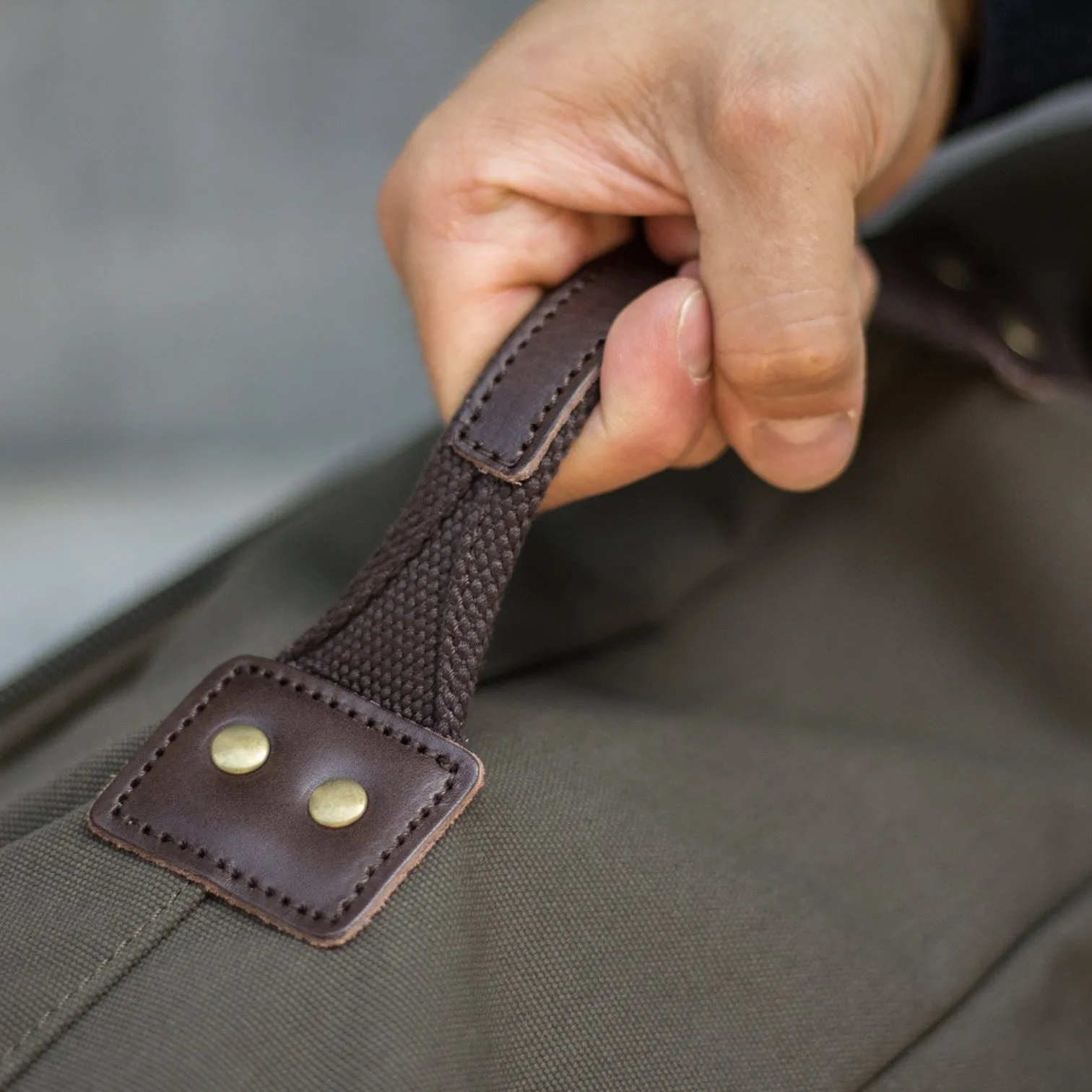 PROPERTY OF Karl 48h  Travel Backpack -  Dark forest / Dark Brown