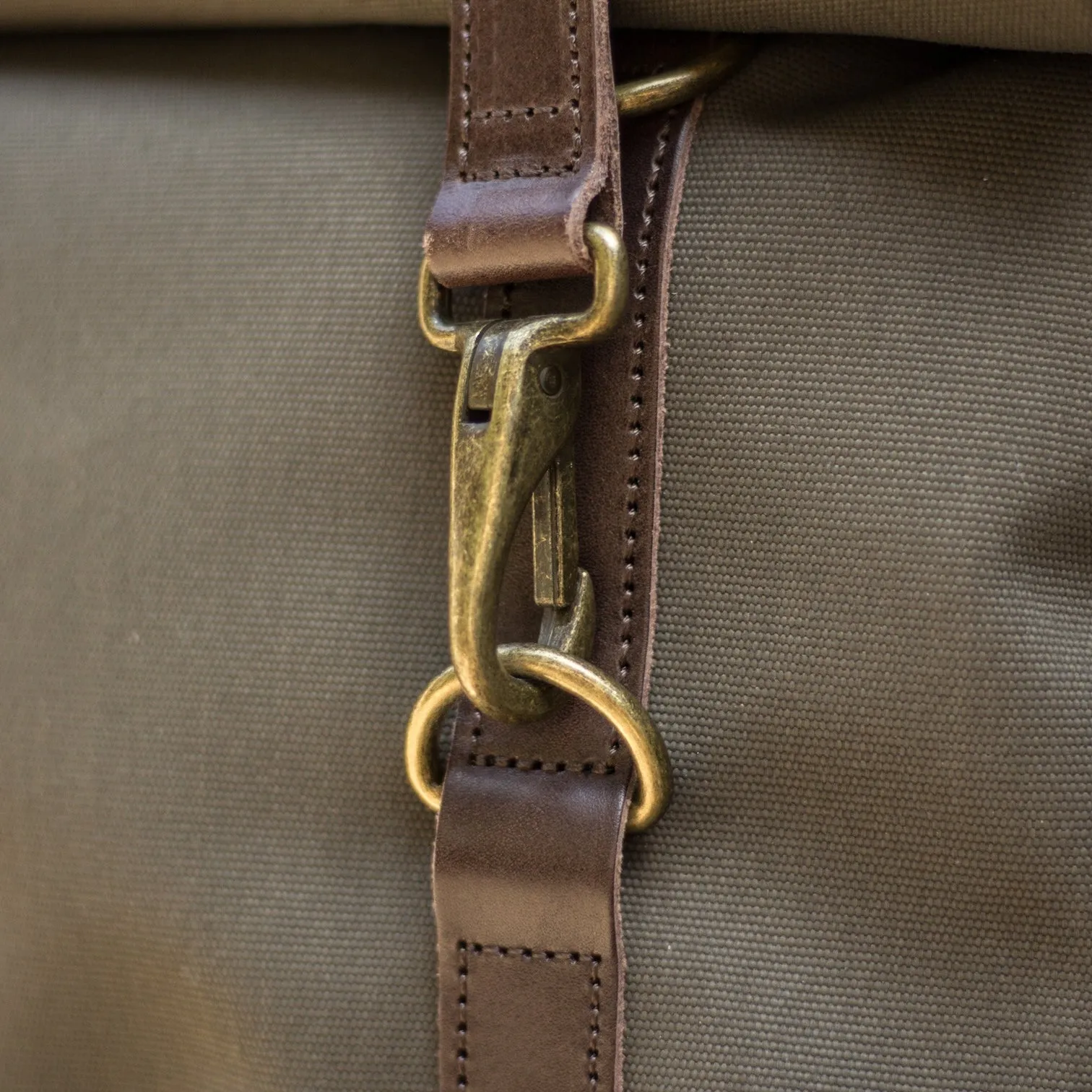 PROPERTY OF Karl 48h  Travel Backpack -  Dark forest / Dark Brown