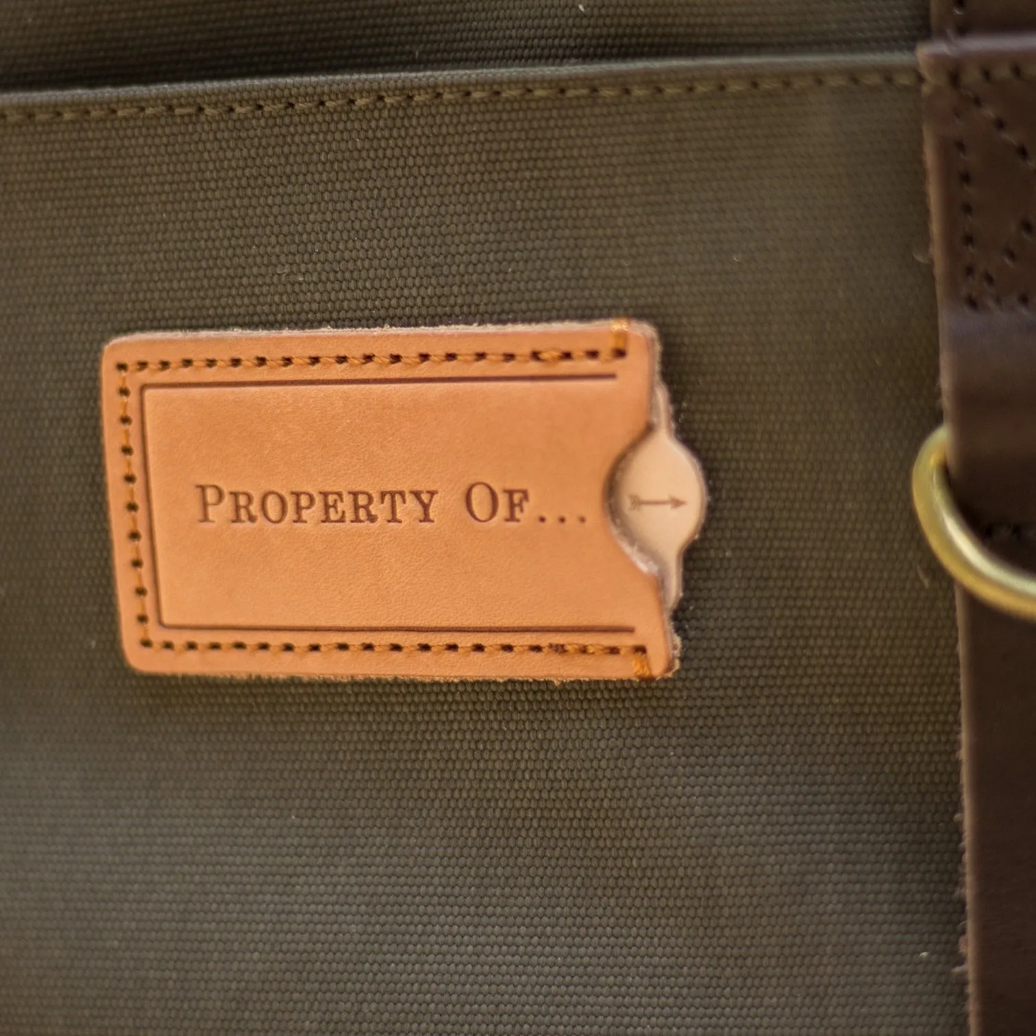 PROPERTY OF Karl 48h  Travel Backpack -  Dark forest / Dark Brown